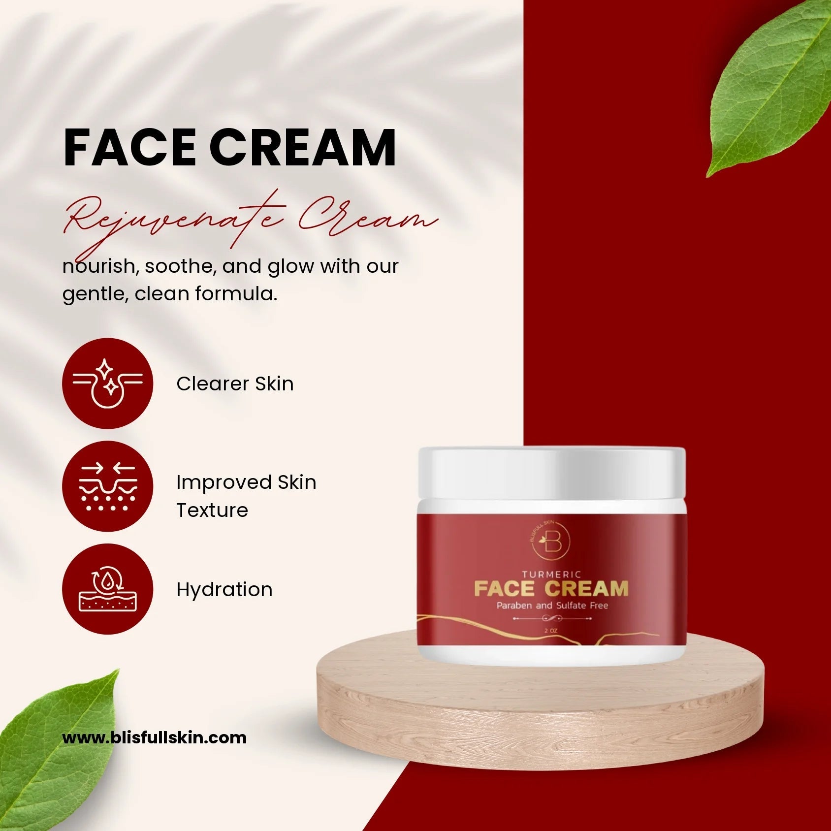 Silky Smooth: Nourishing Face Cream for Youthful, Hydrated Skin - BLIS FULL SKIN